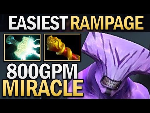 MIRACLE FACELESS VOID WITH EASY RAMPAGE - DOTA 2 GAMEPLAY