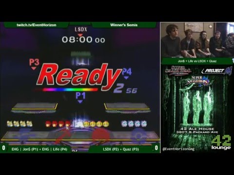 Construct 46 - EHG | Jon$ + EHG | Life vs LSDX + Quaz -  Melee Doubles WS