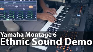 Video thumbnail for Yamaha Montage 6 - A Demo Of The Ethnic Sounds by SoundsAndGear