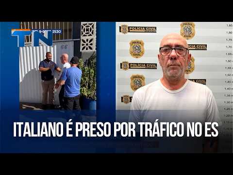 Italiano é preso por tráfico no Espírito Santo