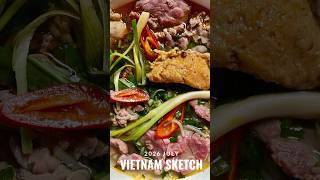 ベトナムスケッチ7月号特集は🇻🇳ピリ辛&濃厚スープの牛肉麺ブンボーフエ #shorts #vietnam #bunbohue