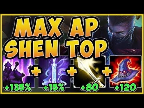 WTF RIOT?? ONE SHEN AUTO DOES 15% OF MAX HEALTH? AP SHEN SEASON 9 TOP GAMEPLAY! - League of Legends