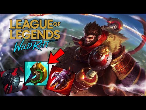 Wukong top 100 on SERVER Jungle NEW ITEMS Build & Runes 2022 Wild Rift ! Last Patch