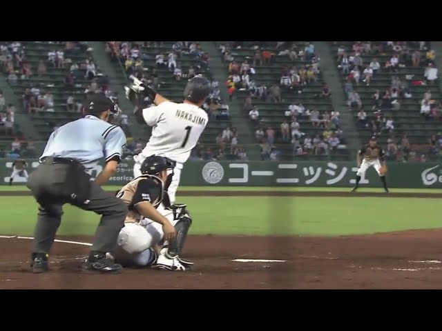 【2回裏】一発攻勢で攻略!! バファローズ・中島の逆転2ランホームラン!! 2017/8/22 Bs-F