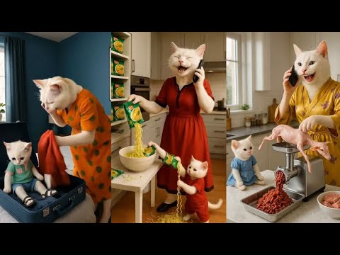 beautiful three cats adventure helo ap ni kia banaya hai