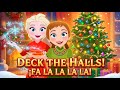 Christmas Party With Frozen Elsa Anna Deck The Halls
