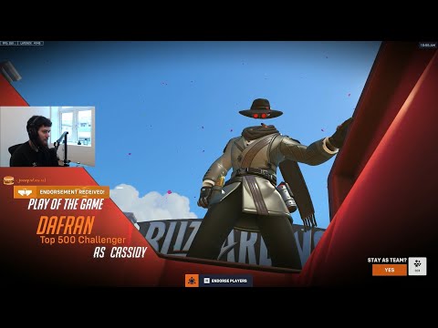 WHAT 43% ACCURACY OF CASSIDY LOOKS LIKE - DAFRAN ! CASSIDY OVERWATCH 2 SEASON 3