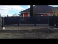 Freitragendes Aluminium Schiebetor DL.5000mm mit E-Antrieb