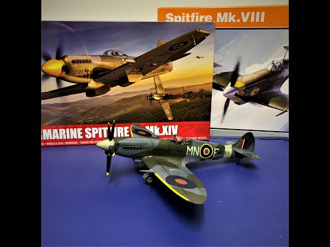 3 Spitfires to make 1: Spitfire Mk.XIVe High-Back Conversion from Eduard and Airfix 1/48 kits
