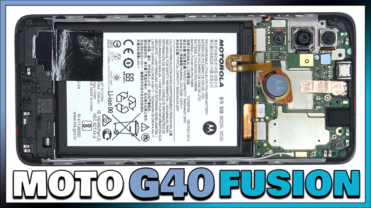 Motorola Moto G40 Fusion / G60 Disassembly Teardown Repair Video Review
