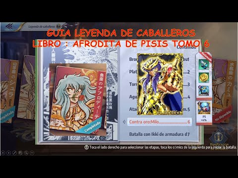 🔱Guía Leyenda de Caballeros🔱 - Libro - AFRODITA- Contra Oro : Milo - Tomo 6