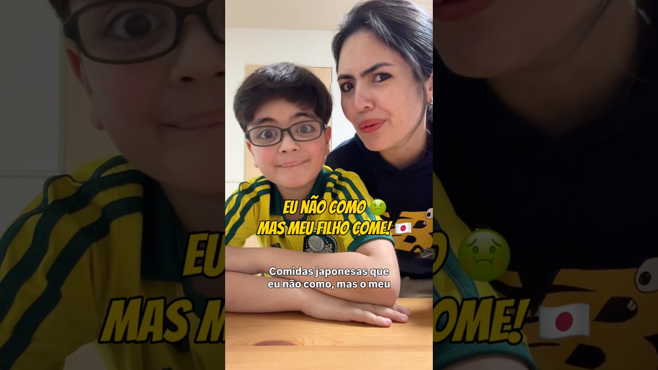Comidas japonesas que não como, mas meu filho come 😱