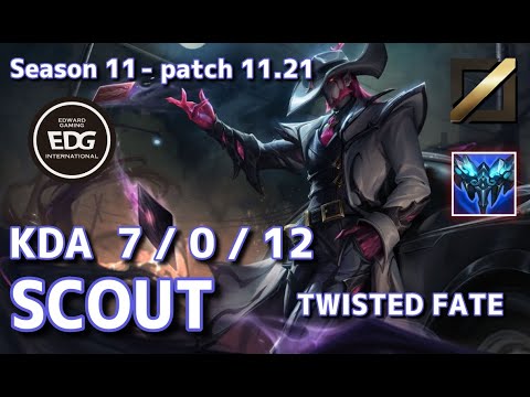 【EUWサーバー/GM】EDG Scout ツイステッドフェイト(Twisted Fate) VS サイラス(Sylas) MID - Patch11.21 EUW Ranked【LoL】