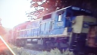 preview picture of video 'CSX Train with B&O and Chessie Gondolas'