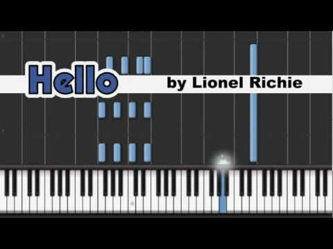 Hello - Lionel Richie piano tutorial