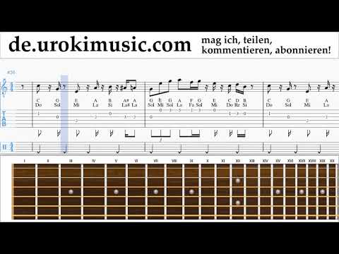 Gitarre Lernen Super Mario Bros - Theme Tabulatur um-a995