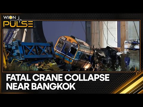 Thailand Crane Crash: Highway Construction Crane ...