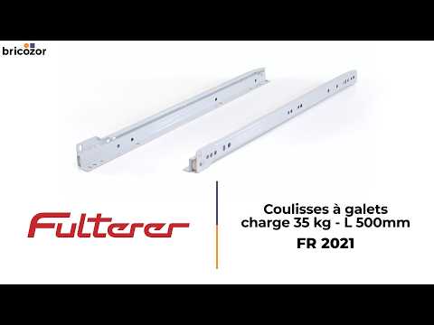 Coulisses à galets FR 2021 - charge 35 kg - sortie partielle FULTERER