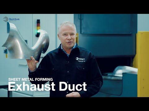 Exhaust duct - using Quintus deep draw presses