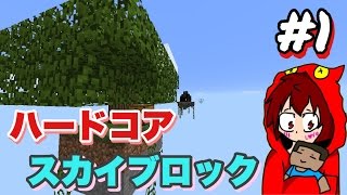 [マインクラフトPE]ハードコアスカイブロックに挑戦！！#1