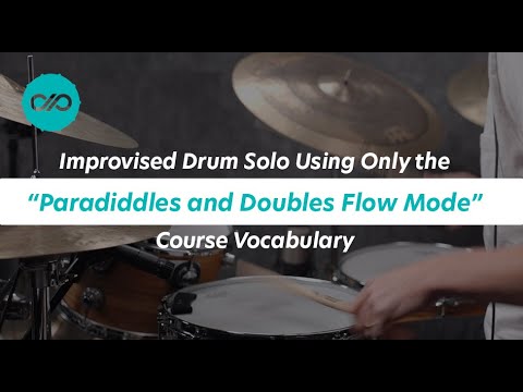 The "Paradiddles and Doubles Flow Mode Course" Drum Solo // Vocabulary from Only One of JP's Courses