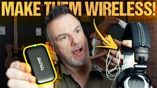 Video thumbnail for Make ALL your headphones WIRELESS! In-Ear monitors by Derek Paul Guitar
