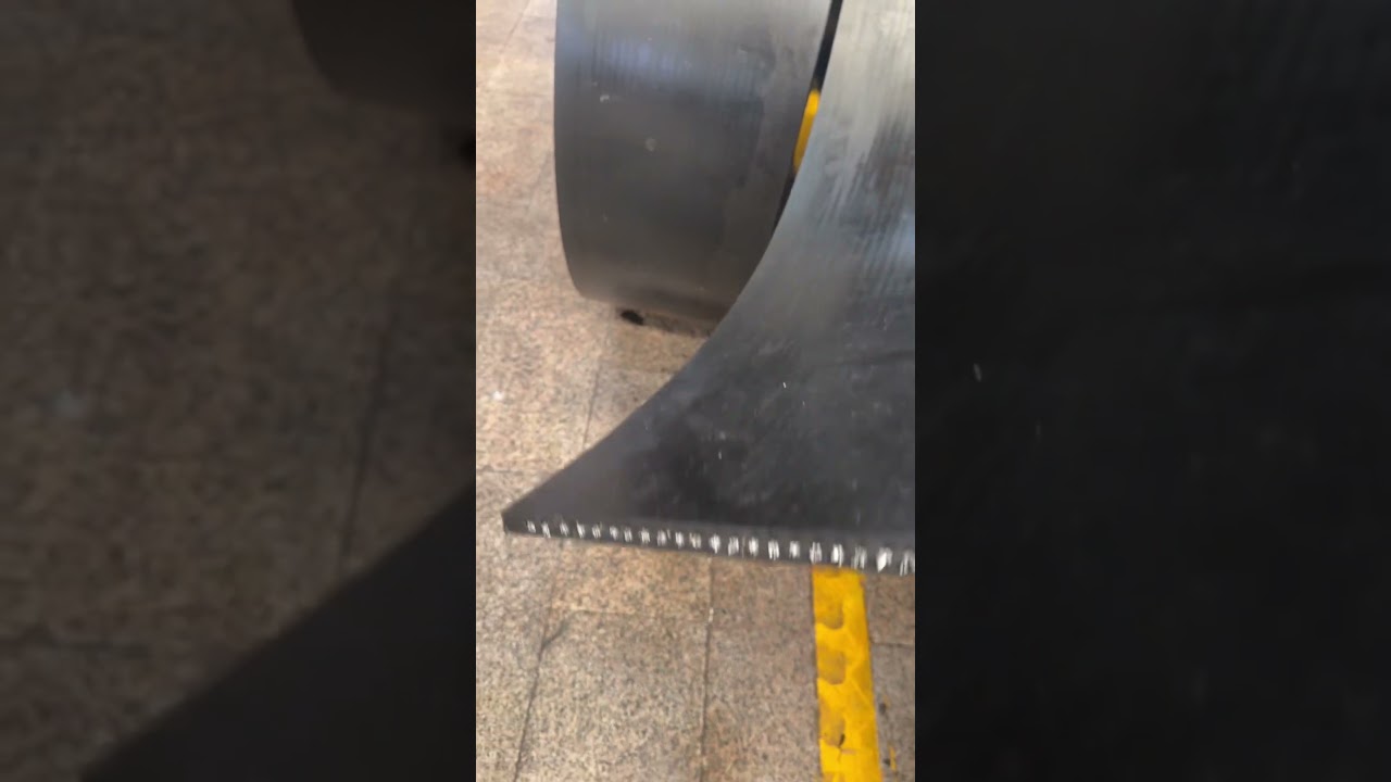 Bucket elevator belt factory production video