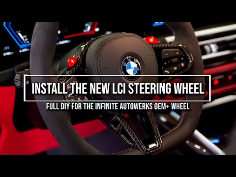 BMW LCI Infinite Autowerks steering wheel DIY - Complete install