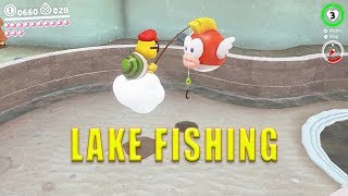 Lake Kingdom Fishing Moon with Lakitu - Super Mario Odyssey