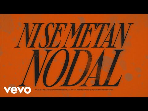 Christian Nodal - Ni Se Metan (Lyric Video)