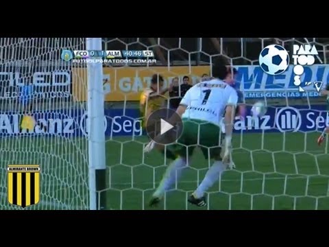 Ocasión de Canelo. Ferro 0 Almirante 1. Fecha 11. Torneo Primera B Nacional. Fútbol Para Todos