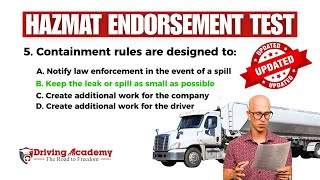 UPDATED 2026 CDL HAZMAT ENDORSMENT QUESTION AND ANSWERS WITH EXPLANATION CHEAT SHEET!