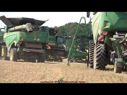 John Deere - Massey Ferguson / Getreideernte - Grain Harvest  2022