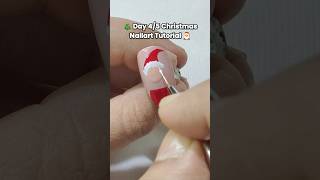 Christmas Nailart Tutorial ✨ Santa Claus #nailart #christmasnails #pressonnails #shorts