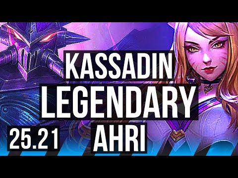 KASSADIN vs AHRI (MID) | 19/1/5, 9k comeback, Quadra, Legendary, 500+ games | EUW Master | 25.21
