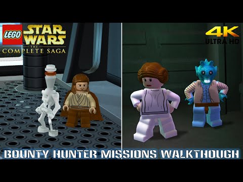 Lego Star Wars The Complete Saga 'All Bounty Hunter Missions' Walkthrough (4K)