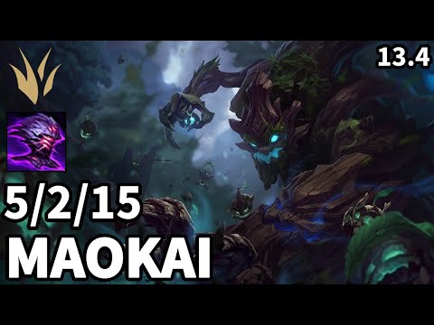 Maokai Jungle vs Elise - KR Master  | Patch 13.4