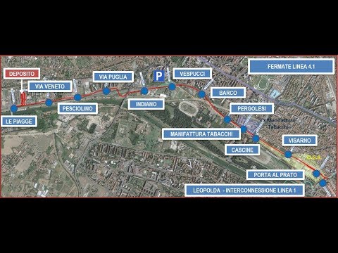 Tramvia Firenze Linea 4: ecco la linea Leopolda-Le Piagge