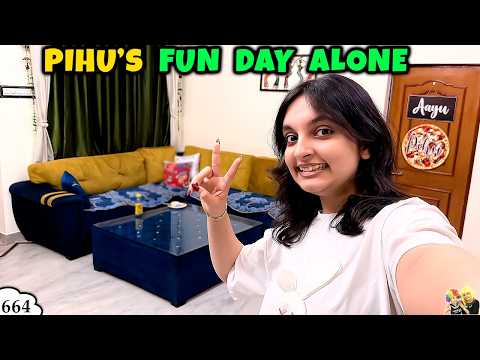 PIHU's FUN DAY ALONE | Aayu and Pihu Show