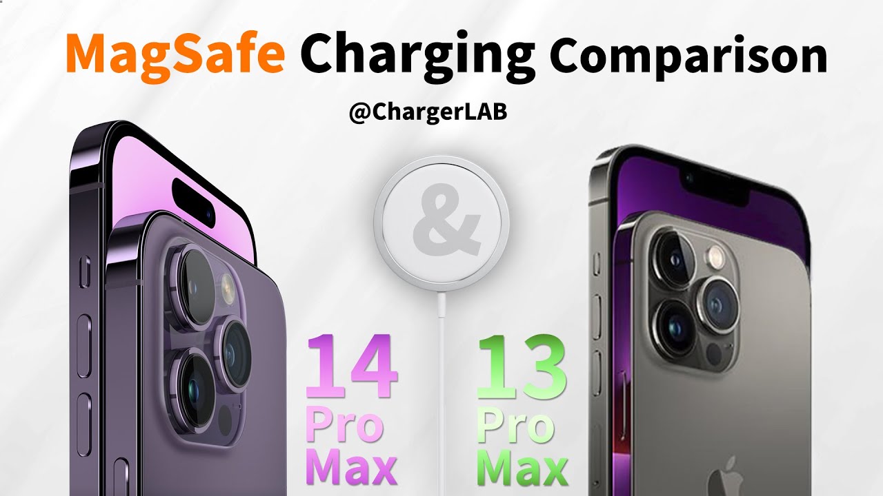 MagSafe Charging Comparison | iPhone 13 Pro Max vs 14 Pro Max - YouTube