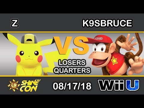 Shine Con 2018 - Z (Pikachu) Vs. tR | K9sBruce (Sheik) Losers Quarters - Smash 4