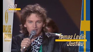 eurovision 1980 Sweden 🇸🇪 Tomas Ledin - Just nu ᴴᴰ