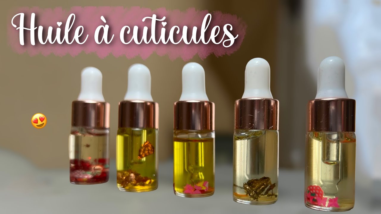 DIY Huile à cuticules maison 🍯🌼🏠