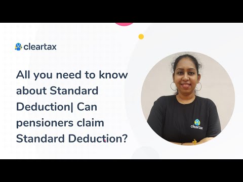 standard deduction for salaried employees