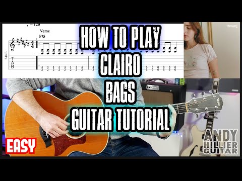 How to play Clairo - Bags Guitar Tutorial EASY