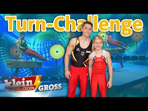 Wer schafft mehr Wiederholungen? Michael (13) vs. Turner Andreas Toba | Klein gegen Groß