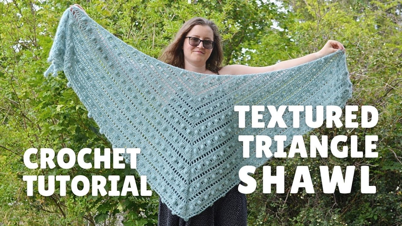 Free shawl crochet pattern - Mint truffle shawl