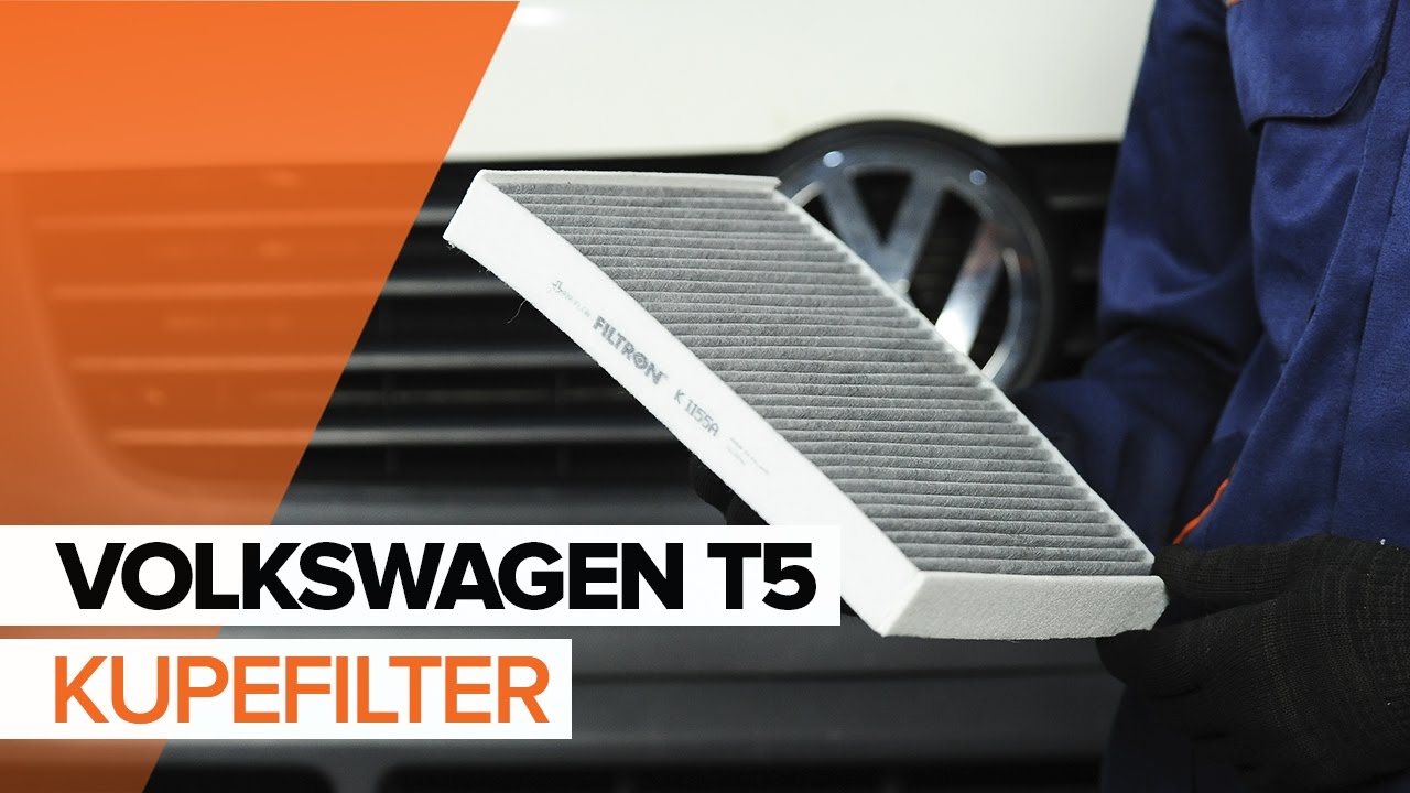 Byta kupéfilter på VW Multivan T5 – utbytesguide