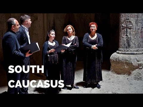 Singing A Cappella at Geghard Monastery, Armenia
