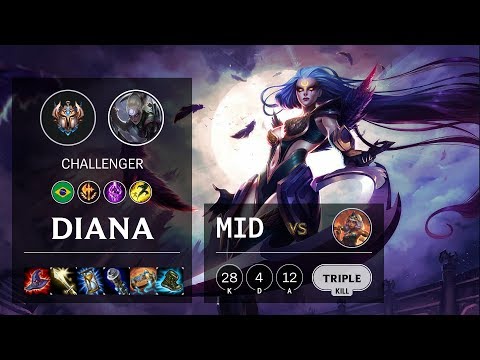 Diana Mid vs Qiyana - BR Challenger Patch 10.3